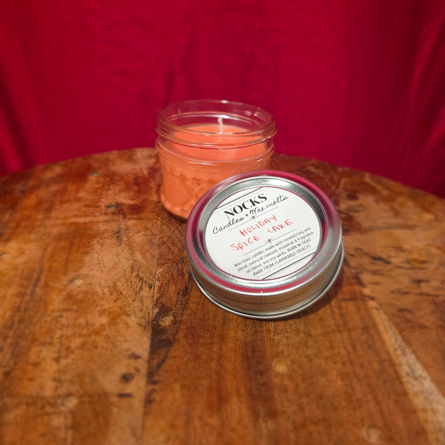 Holiday Spice Cake Candles